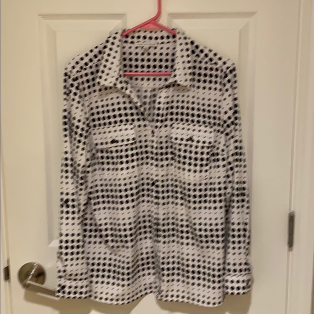 Blouse (black/white)